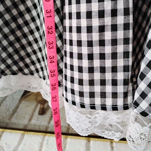 NWOT! Black and White Gingham Dress - Picture 7 of 11